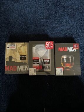 Mad Men Seasons 1, 2, and 3 on DVD! All three seasons brand new.